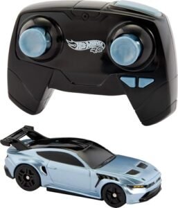 Hot Wheels 1 64 Scale RC Wheels Ford Mustang GTD Remote Control Toy Car with Turbo Booster and USB Recharge