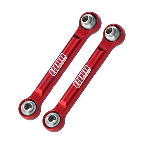 Palumma 1/14 Scale RC Tires Aluminum 7075 Front Steering Link Rod for ARRMA Mojave GROM Upgrade Accessories Red