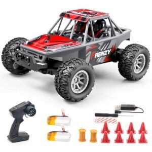 YQOGK Mini RC Drift Car Remote Control Truck Crashes Bad with 2.4G All Terrain Double Sided 360 Rotating Stunt Toy for Boys Girls Birthday Red