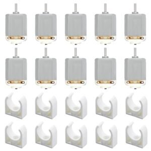 Thunder Tiger Avanti RC Boat 10Pcs DC 1 6V Electric Motor with Holder 130 Motor Round Shaft Micro Mini Motor for DIY Projects
