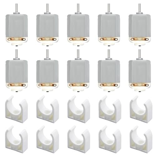 Thunder Tiger Avanti RC Boat 10Pcs DC 1 6V Electric Motor with Holder 130 Motor Round Shaft Micro Mini Motor for DIY Projects