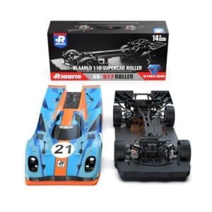 LAFPACY 1/10 Brushless RC Car Roller for Adults with Carbon Fiber 4X4 Hobby On Road Race Car Roller Featuring 1/8 Differential and Premium RC Car Shock Absorbers