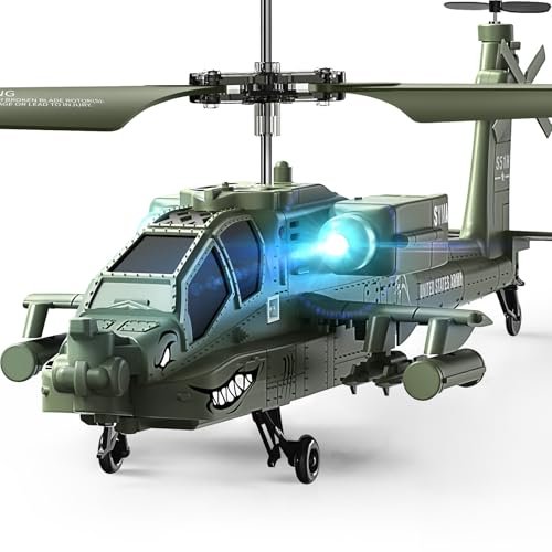 SYMA RC Helicopter Coaxial 2.4GHz Remote Control with LED Lights Altitude Hold for Kids Beginners