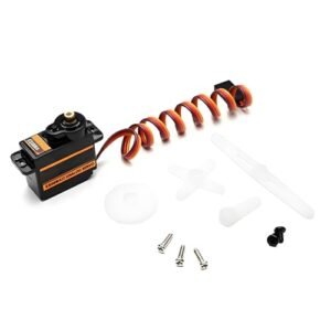 Ausenzup Metal Gear Servo High Torque RC Car Servo Kit Compatible with Ford F 450 RC Truck EMAX ES08MA II 12g 1.8 Kg 10 Second High Speed Analog Gear