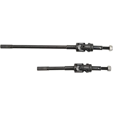 2Pcs Metal Steel Front Axle Universal Drive Shaft Upgrade Part for 1/6 Scale RC Car Bodies SCX6 AR90 Enhanced Performance