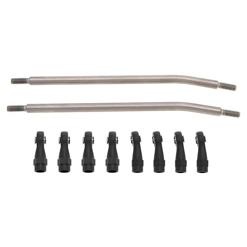 MEUS RACING TRX4 SCX10 Titanium Link Rod Linkage Kit 125mm Upgrade for the Best RC Truck for Racing