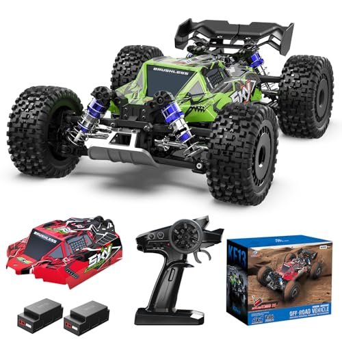 ITEFDTUTNE 1 16 Brushless Remote Control Cars 62mph Off Road All Terrain Electric RC Truck 4WD RC Truck with 2 4 GHz Remote Control and 2 3S Lipo Batteries for Kids Adults Boys Gifts rc lipo batteries ebay