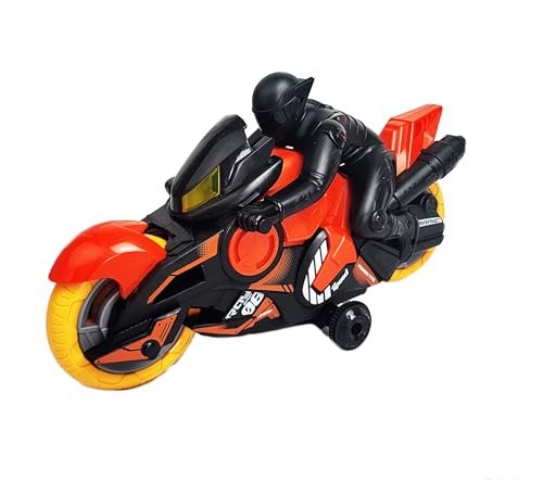 AR Racing RC Motorcycle High Speed 2.4GHz Remote Control Stunt Bike for Kids Red
