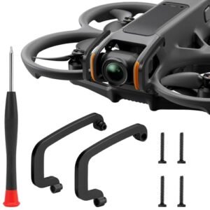 FPVERA Camera Mounted RC Car Gimbal Bumper Aluminum Alloy Protector for DJI Avata 2 Drone Black