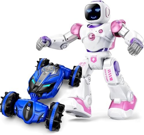 Ruko 1088 Smart Pink Robot and Q150 Amphibious Remote Control Car