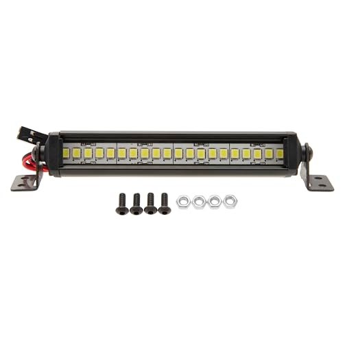 DKKY RC Car LED Lights Kit Light Bar for 1/10 RC Crawler Axial SCX10 Traxxas TRX4 Arrma Senton Redcat Gen7 Tamiya D90 CC01 90mm 20 Beads Perfect for Epic RC Car Crashes