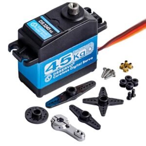Stemedu 45kg Coreless Digital Servo Motor High Torque 46kg.cm for Burlington RC Hobbies 1/10 1/8 RC Car Truck Crawler Boat