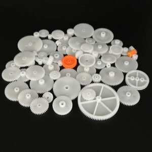 64PCS Module 0.5 Plastic Gears Set for RC Helicopter Pilot DIY Projects and Motor Gear Replacement