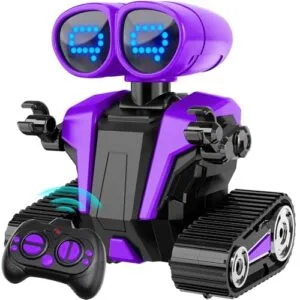 MindPal Rechargeable Remote Control Robot Toy for Kids with LED Eyes and Auto Demonstration Features Perfect for Toys R Us RC Cars and Trucks Enthusiasts