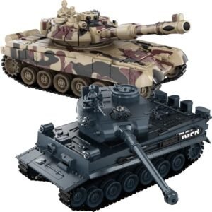 BattleBots Radio Control RC Tanks 1/24 Scale with Realistic Sounds Lights and Spray for Kids and Adults
