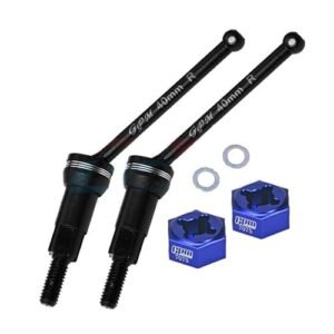 Palumma Rear Drive Shaft Upgrade for ARRMA 1/14 Mojave GROM Medium Carbon Alloy Steel 7075 Wheel Hex Compatible with RC 4 Wheel Drive Excavator