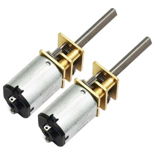 2Pcs DC 3V 100RPM 20mm Long Shaft GA12 N20 Motor for Arduino RC Cars Drones