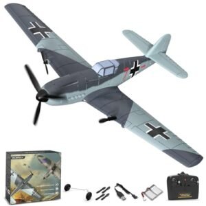 VOLANTEXRC BF109 RC Remote Control Fighter Jet 3 Channel Airplane with 6 Axis Gyro Stabilizer Easy to Fly for Beginners