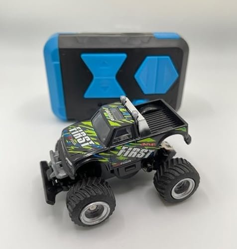 Black Micro Scale RC Truck 1/64 Upgraded 2.4G 5 Channel 7CM Wireless Remote Control Off Road Car