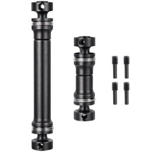 JGGZONE 2PCS Steel 1144 Drive Shafts for E Flite RC Jets Compatible with Traxxas 1/16 E Revo Summit RC Crawler Car Black