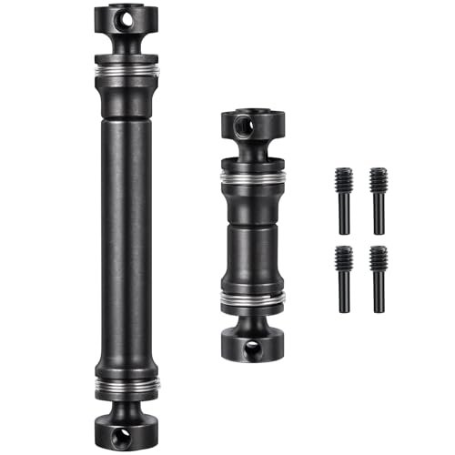 JGGZONE 2PCS Steel 1144 Drive Shafts for E Flite RC Jets Compatible with Traxxas 1/16 E Revo Summit RC Crawler Car Black