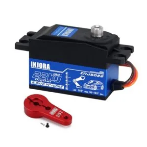 INJORA INJS022 22KG Low Profile Digital RC Servo Robot Arm with 25T Servo Arm for 1/10 Scale Models