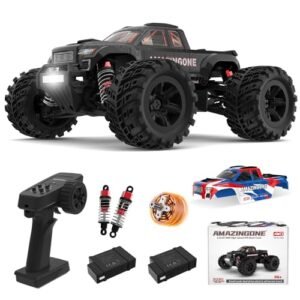 AMAZINGONE 1 20 Scale Brushless Fast Electric RC 4x4 Trucks for Adults Max 45KPH High Speed Remote Control Monster Racing Car Hobby RTR Offroad Waterproof All Terrain with 2 Lipo Batteries