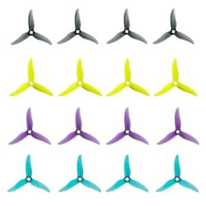 Gemfan Hurricane 3520 3.5X2X3 3 Blade Propeller 8 Pair Set for RC Car Parts and FPV Racing Drones