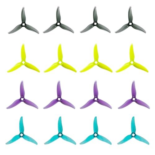 Gemfan Hurricane 3520 3.5X2X3 3 Blade Propeller 8 Pair Set for RC Car Parts and FPV Racing Drones