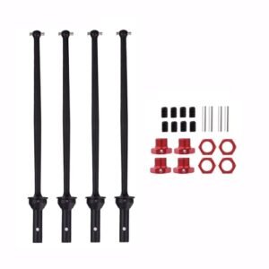 Mesimsple Steel Fireteam 6S BLX RC Wheel Hub Extender Drive Shaft Wheel Hex Hub for Arrma 1/7 Fireteam Front Rear CVD Driveshaft Upgrades Part