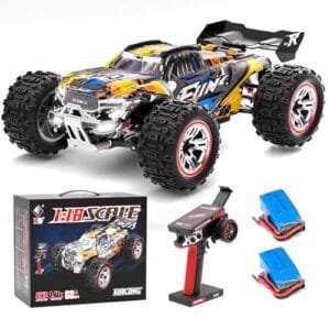 TOPMVP Best 1/18 Scale RC Truck Brushless 37 MPH Fast Electric Car with 2.4 GHz Remote Control 4X4 Off Road Truck for Adults