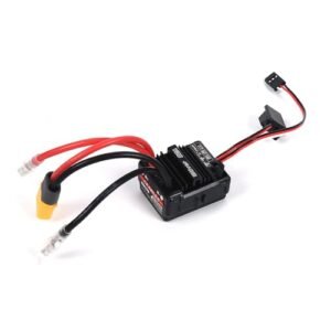 iBlivers Waterproof 80A Brushed ESC with Built in 5A BEC Selectable 6.4V or 7.4V for RC 6x6x6 Truck Crawlers Tanks Cars Boats XT60 Plug