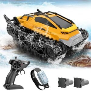 Fistone Beast RC Truck 2.4Ghz All Terrain Amphibious Remote Control Car with Gesture Sensing and 360 Rotating Waterproof Off Road Vehicle for Kids Boys
