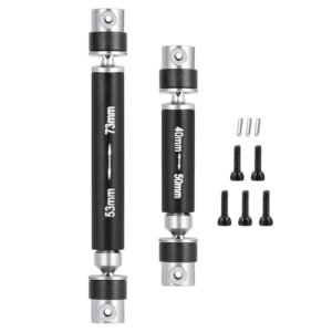 RCLIONS Steel RC Center Drive Shaft 40+53mm for Biggest Nitro RC Car Upgrades Axial SCX24 AXI00001 C10 AXI00002 JLU AXI00006 Bronco