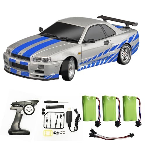 Skymaker LDRC LD1899 1/18 RWD Drift Car RC Model Perfect for RC Plane Simulator PS4 Enthusiasts Silver