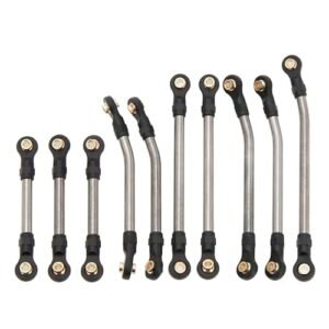 MEUS RACING Ascent 18 High Clearance Links Chassis Steering Links Kit HR Racing RC Parts for Redcat Ascent 18 1/18 RC Crawler Upgrades