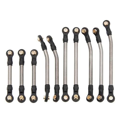MEUS RACING Ascent 18 High Clearance Links Chassis Steering Links Kit HR Racing RC Parts for Redcat Ascent 18 1/18 RC Crawler Upgrades