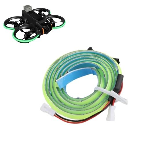 DJI Avata 2 LED Light Strip for Enhanced Night Flight Visibility Compatible with RC Plane Flight Simulator Online Accessories Fluorescent Green