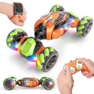 Nicella 9115 RC Car Gesture Sensing Remote Control Stunt Car with 360 Rotating 4WD for Kids Ages 5 13