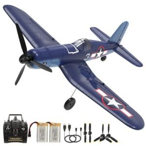 Leopmase 4CH P51D Smoke System RC Plane High Speed Engine Remote Control Airplane with Xpilot Stabilization