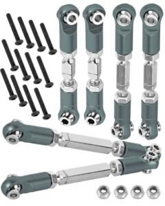 HopsupRC Titanium Adjustable Turnbuckles Camber Links Toe Link RC Sailboat Parts Upgrade Kit 6PCS