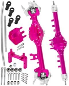 RCMYou RC Front Rear Axle Complete Metal Portal Axle Upgrades Part for 1/10 Axial SCX10 SCX10 II 90046 90047 with Scorched RC Discount Code