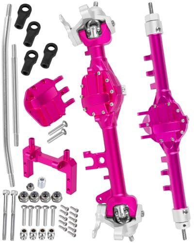 RCMYou RC Front Rear Axle Complete Metal Portal Axle Upgrades Part for 1/10 Axial SCX10 SCX10 II 90046 90047 with Scorched RC Discount Code