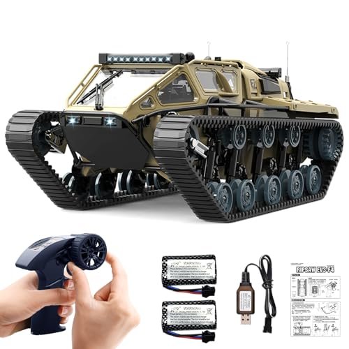 Mostop 1/16 Scale RC Truck Remote Control Military Vehicle with 2.4Ghz Drift Tank and 360 Rotating Capability