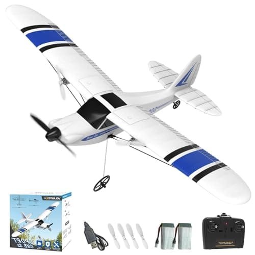VOLANTEXRC 2 Channel RC Trainer Airplane Sport Cub 762 2 Blue Ready to Fly with Gyro for Beginners