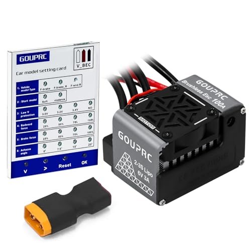 GOUPRC 100A Brushless ESC Waterproof Electric Speed Controller for 1 10 Scale RC Truck Accessories