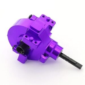 Dantenron 1 10 RC Electric Car Rear Drive Diff Gear Box Assembly Set Upgraded Parts Compatible with HSP Redcat Himoto Volcano EPX Models RC Pan Car Parts Purple