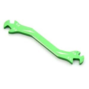 Dantenron RC Car Tool Multi Function Wrench Turnbuckle Nut Ball Joint Remover 3mm 4mm 5mm 5.5mm Universal Repair Tool Aluminum Alloy for 1/10 1/8 1/24 Crawler Truck Off Road Car Boat Drone Airplane Green