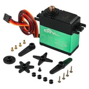 DIYmall TD 8825MG Digital Servo 25kg High Torque 360 Degree Continuous Rotation RC Servo for Robot Gimbal Car Aircraft Battleship Price