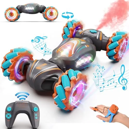 Nicella Carnage RC Car Gesture Sensing Stunt Vehicle with 4WD Hand Control for Kids Ages 6 12